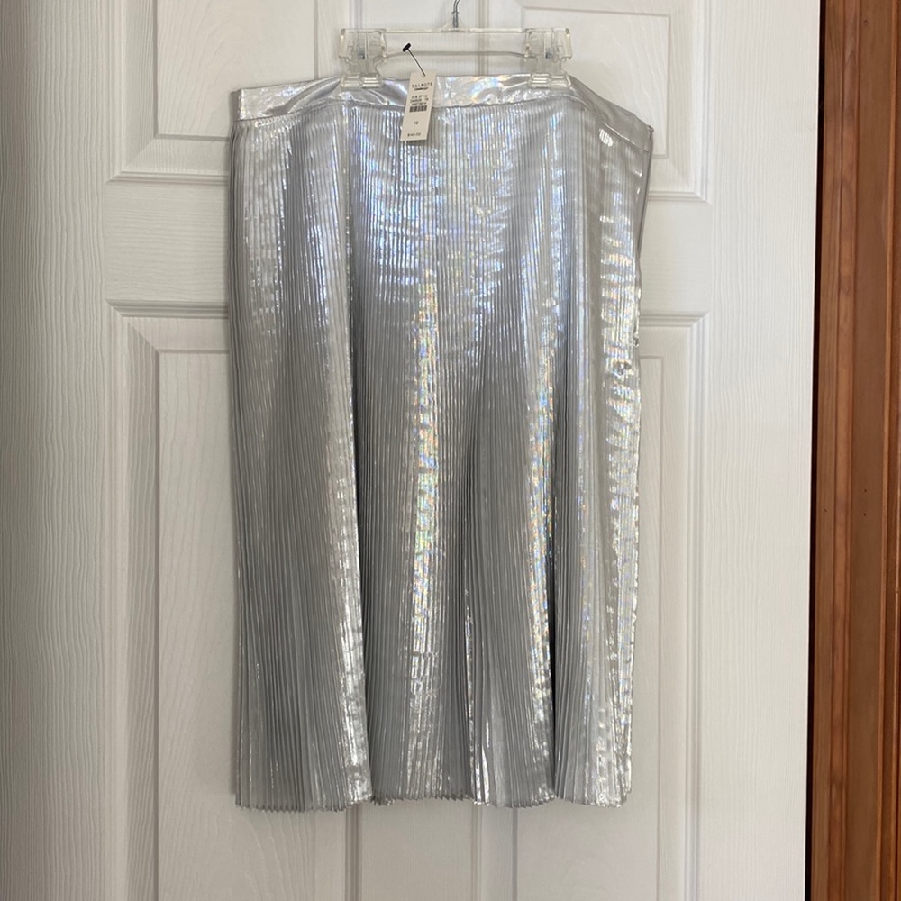 Talbots silver dressy skirt